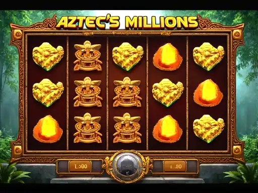 Aztec's Millions pokie artwork at Uptown Pokies Casino